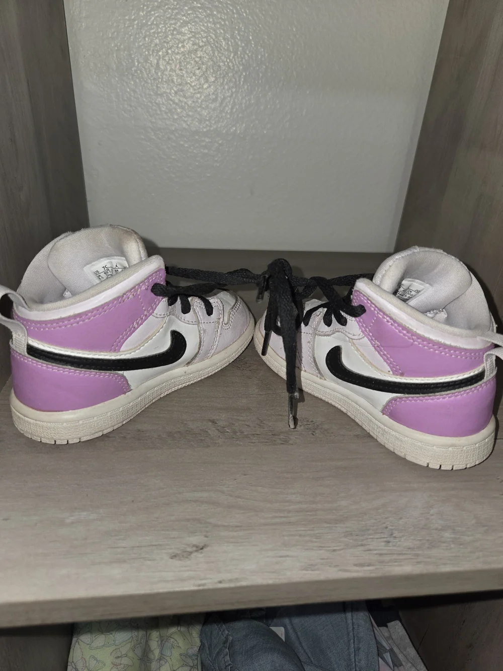 Jordan Kids' Pink, White & Black High-Top Sneakers